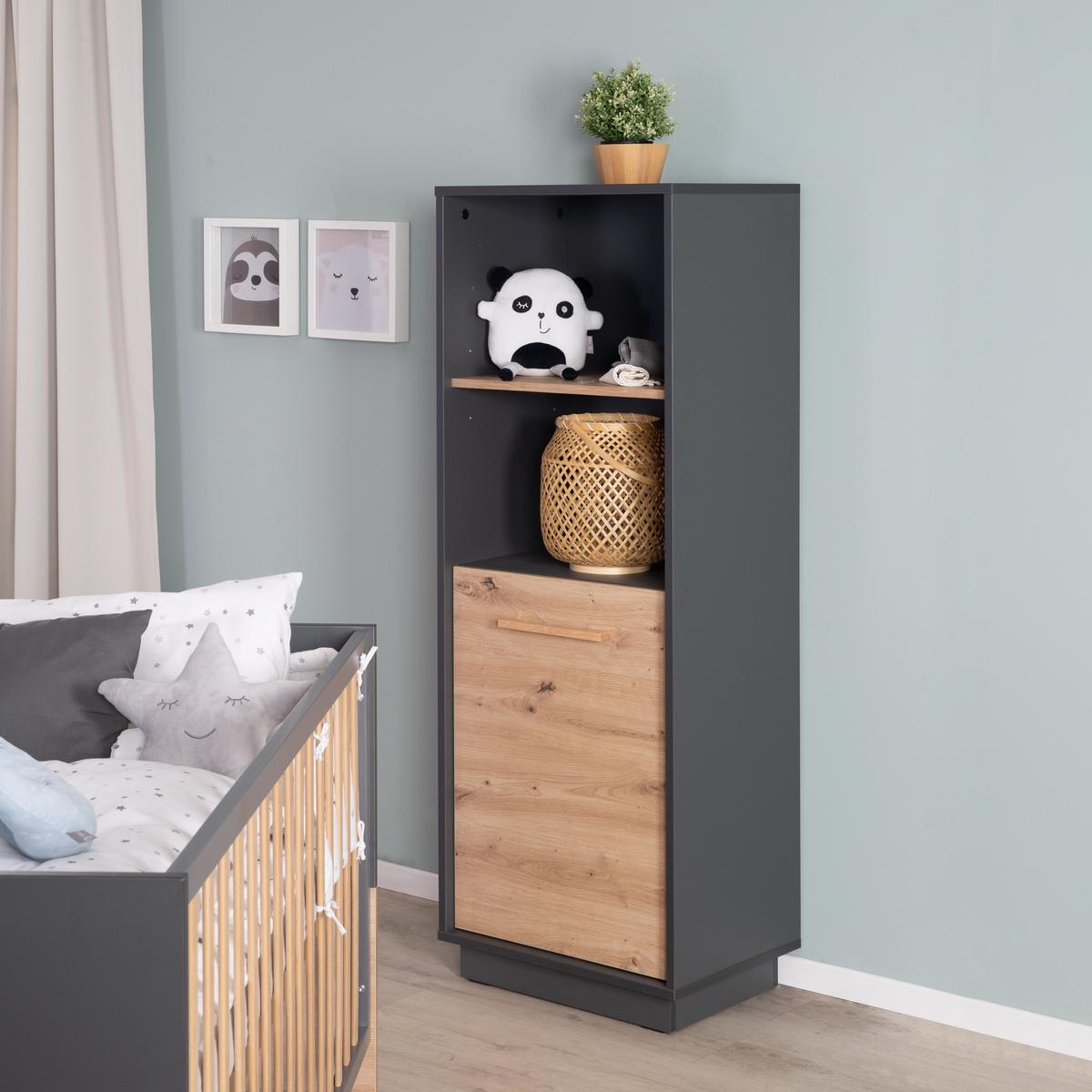 STANDREGAL Lenn - Anthrazit, Holzwerkstoff (55/150/40cm) - Roba