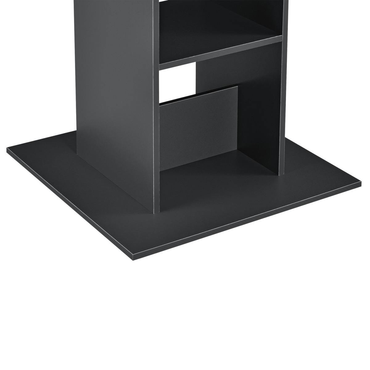 BARTISCH Visby - Dunkelgrau, Holzwerkstoff (70/70/110cm) - [en.casa]