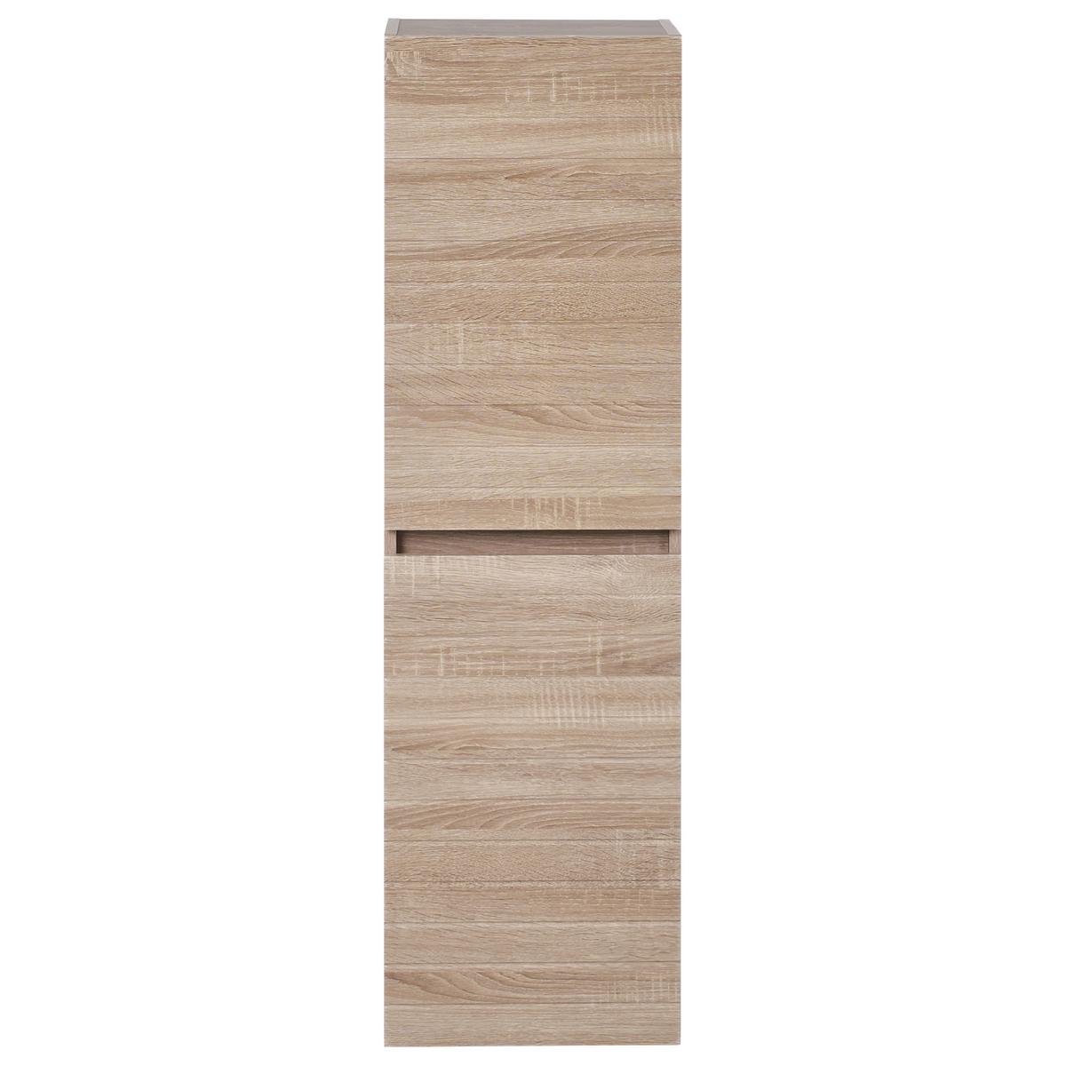 BAD-WANDSCHRANK 35 cm Hellbraun Urucu - Hellbraun/Braun, Holzwerkstoff (35/120/30cm) - Beliani