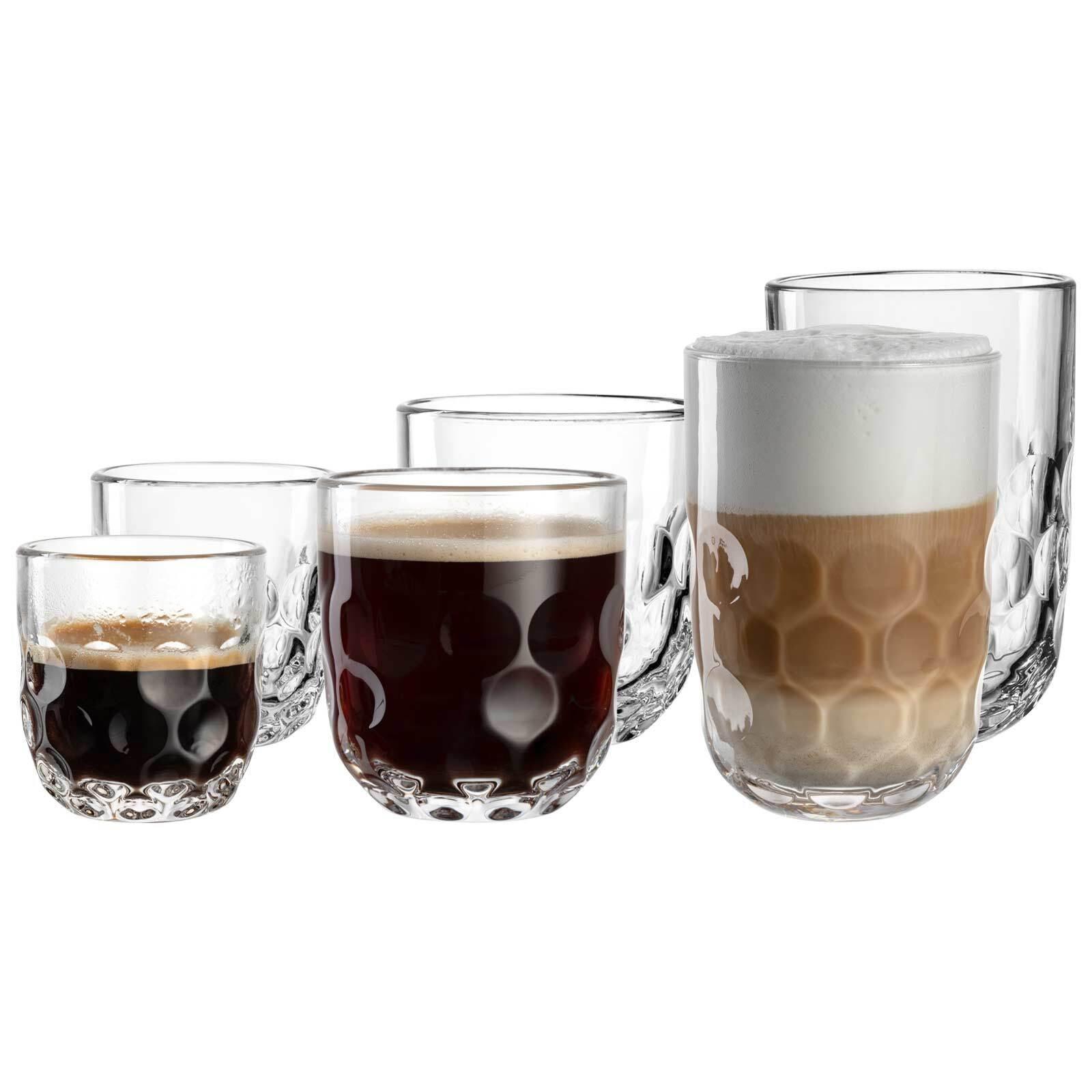 BARISTA-SET (1) Gocce transparent 6-tlg. - Transparent, Glas (2/2/2cm) - Leonardo Living