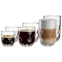 BARISTA-SET (1) Gocce transparent 6-tlg. - Transparent, Glas (2/2/2cm) - Leonardo Living