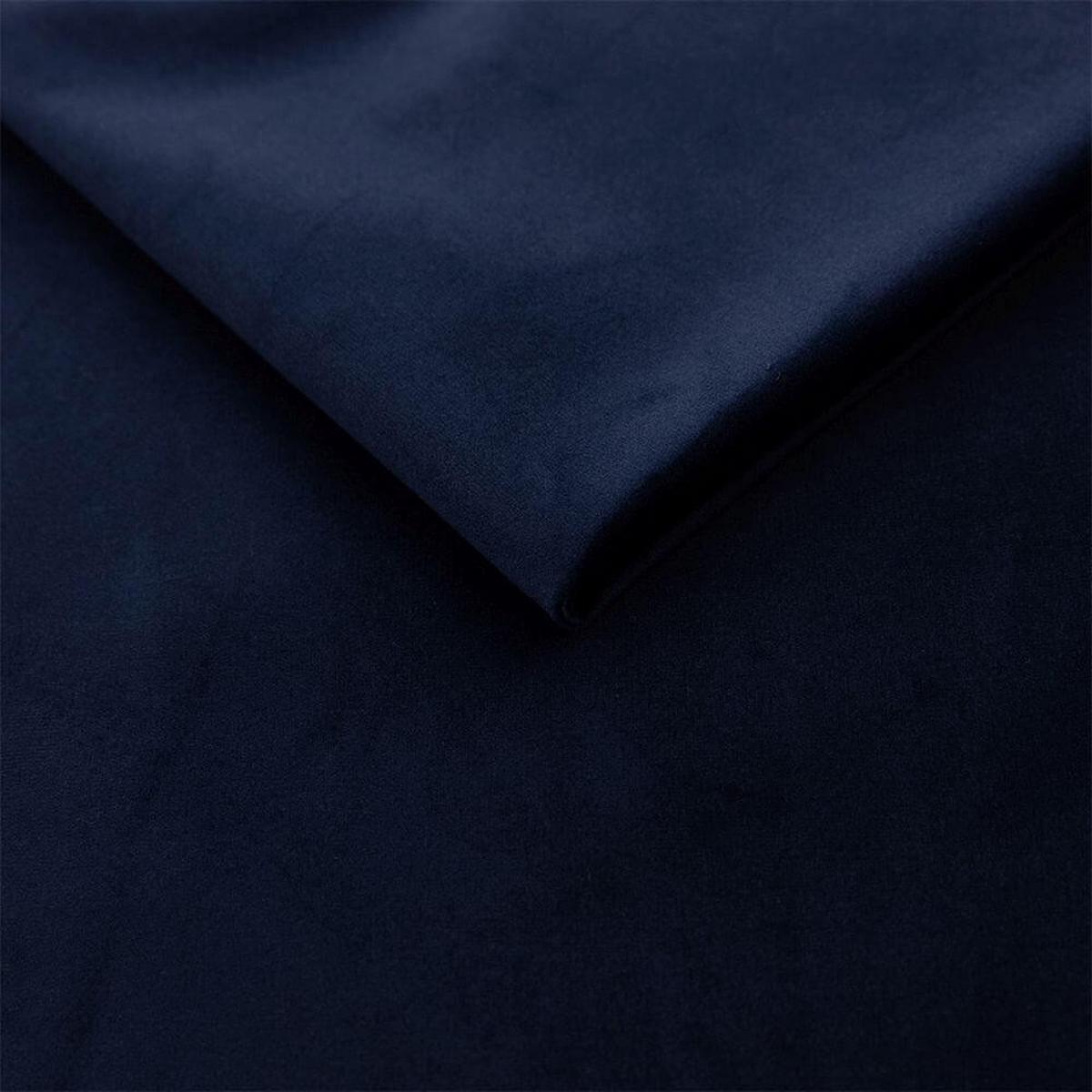 BOXBETT Jodan 180/200 cm Marineblau im Magic Velvet Stoff - Schwarz/Dunkelblau, Holz/Holzwerkstoff (180/200cm) - AltaBeds