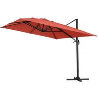SONNENSCHIRM sun 4 Rot/Gelb - Rot, Metall (400/300cm) - Habitat Garten