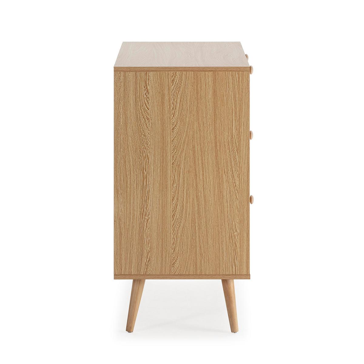 KOMMODE 80/80/40 Luna eichefarben - Honigeiche, Holzwerkstoff (80/80/40cm)