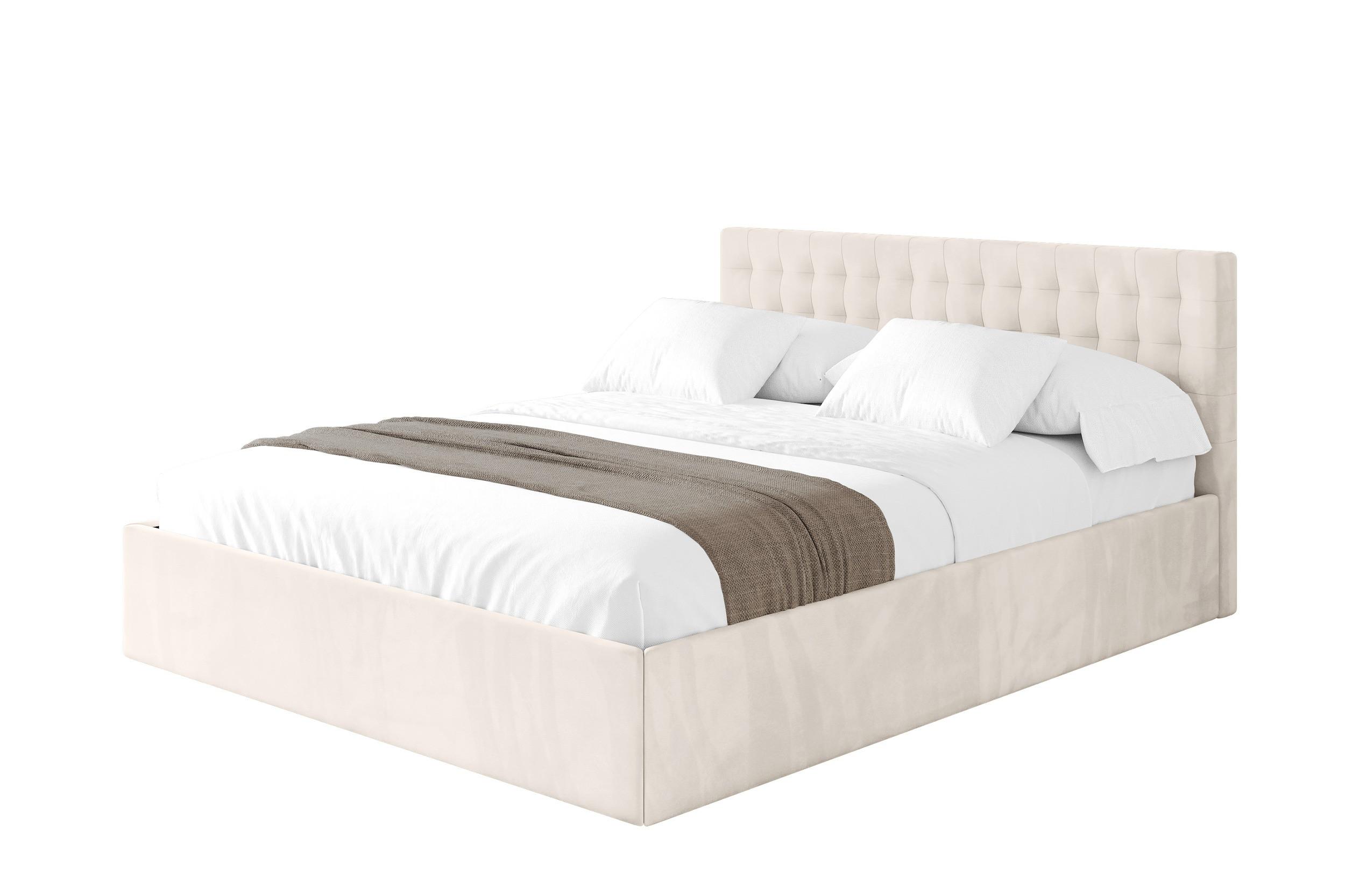 POLSTERBETT mit Bettkasten und Lattenrost, Bett mit Matratze H3/H4 - PARI 160x200 Beige - Greige, Holzwerkstoff/Textil (160/200cm) - ALTDECOR