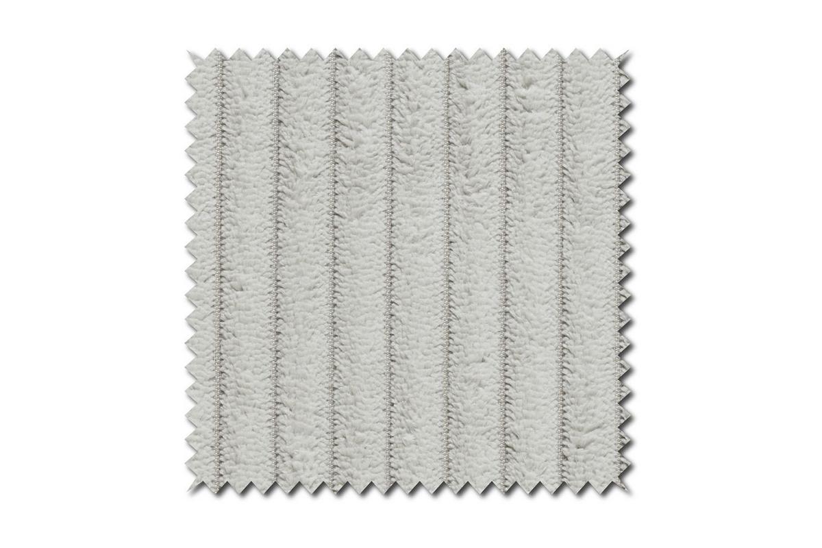 SOFA NETTA Hellgrau Cord - Hellgrau/Braun, Birkenholz/Textil (226/90/116cm) - KAWOLA