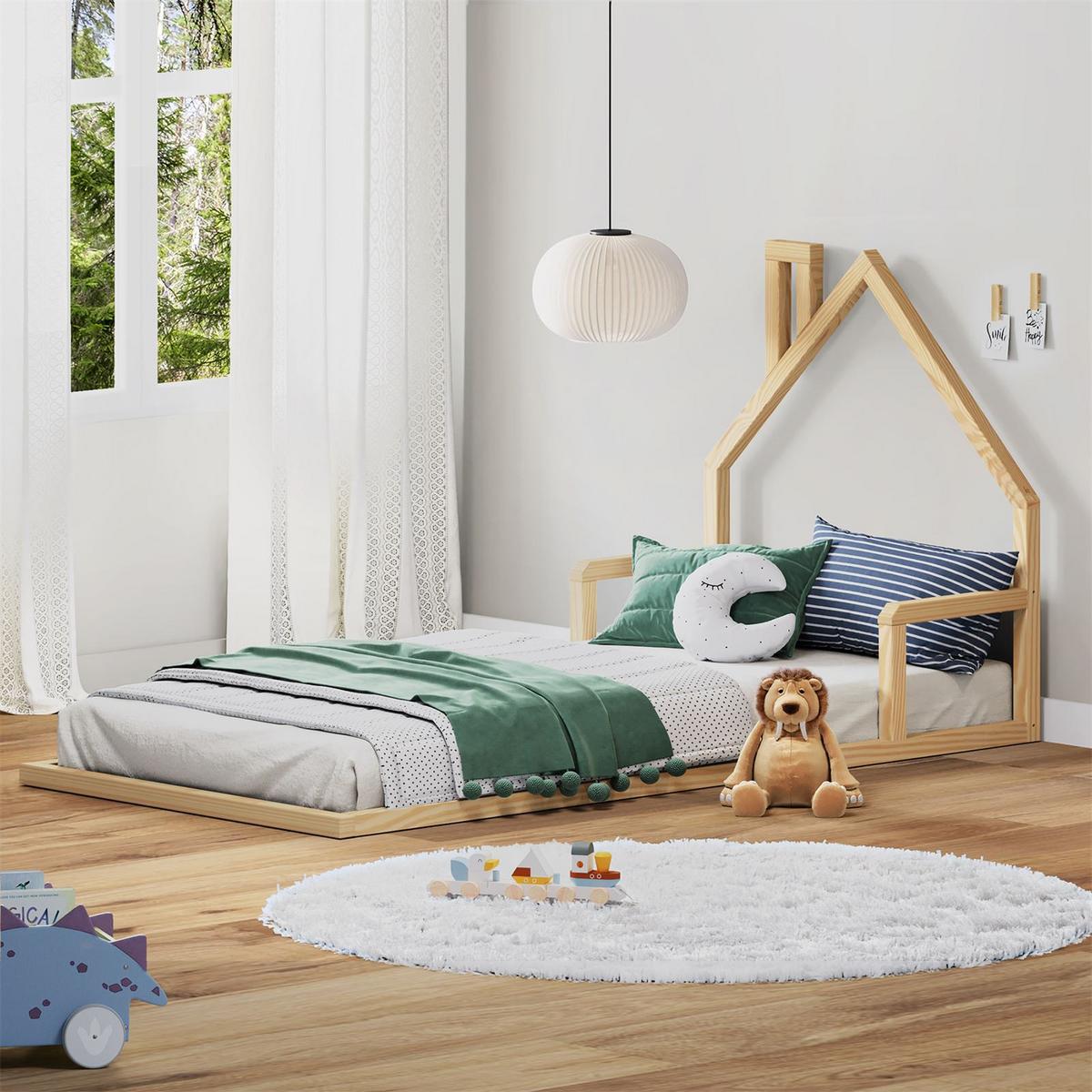 BODENBETT ELOA 90x200 cm natur - Naturfarben, Holz - IDIMEX