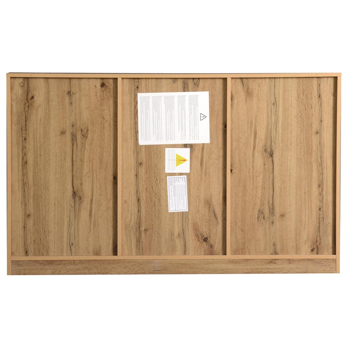 SIDEBOARD Holzoptik Natur 135cm mit 3 Türen & 3 Schubladen - Naturfarben, Holzwerkstoff (135/81/40cm) - Urban Meuble