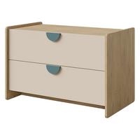 TV-LOWBOARD Lexi 2S 11 - Blau/Eichefarben, Holzwerkstoff/Kunststoff (94/61/50cm) - MIRJAN24