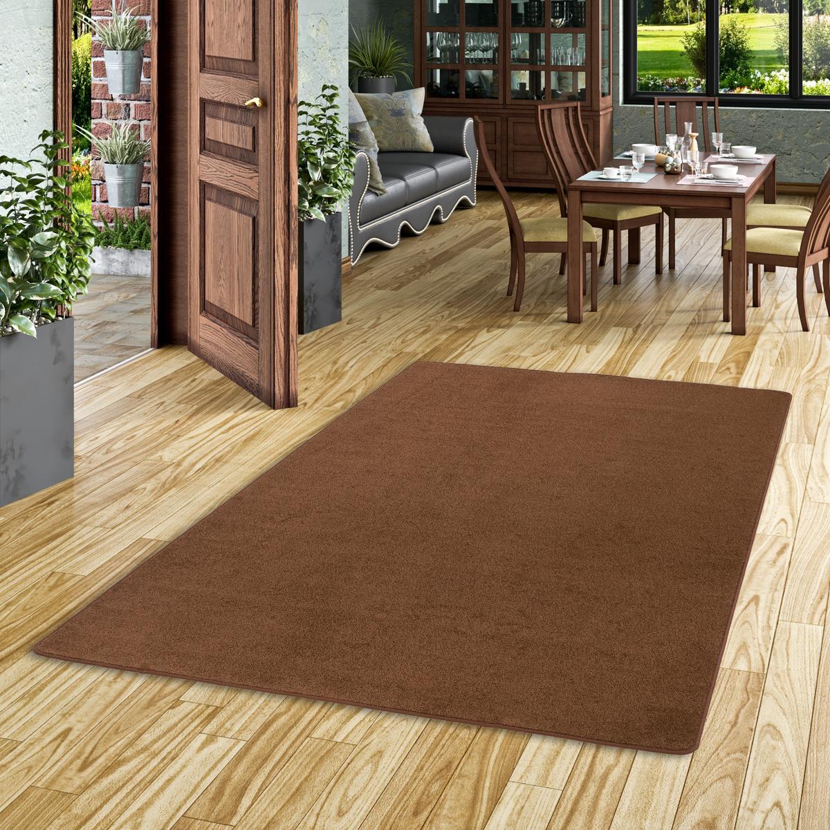 TREND VELOURS TEPPICH JOY - Braun, Textil (200/250cm) - Snapstyle