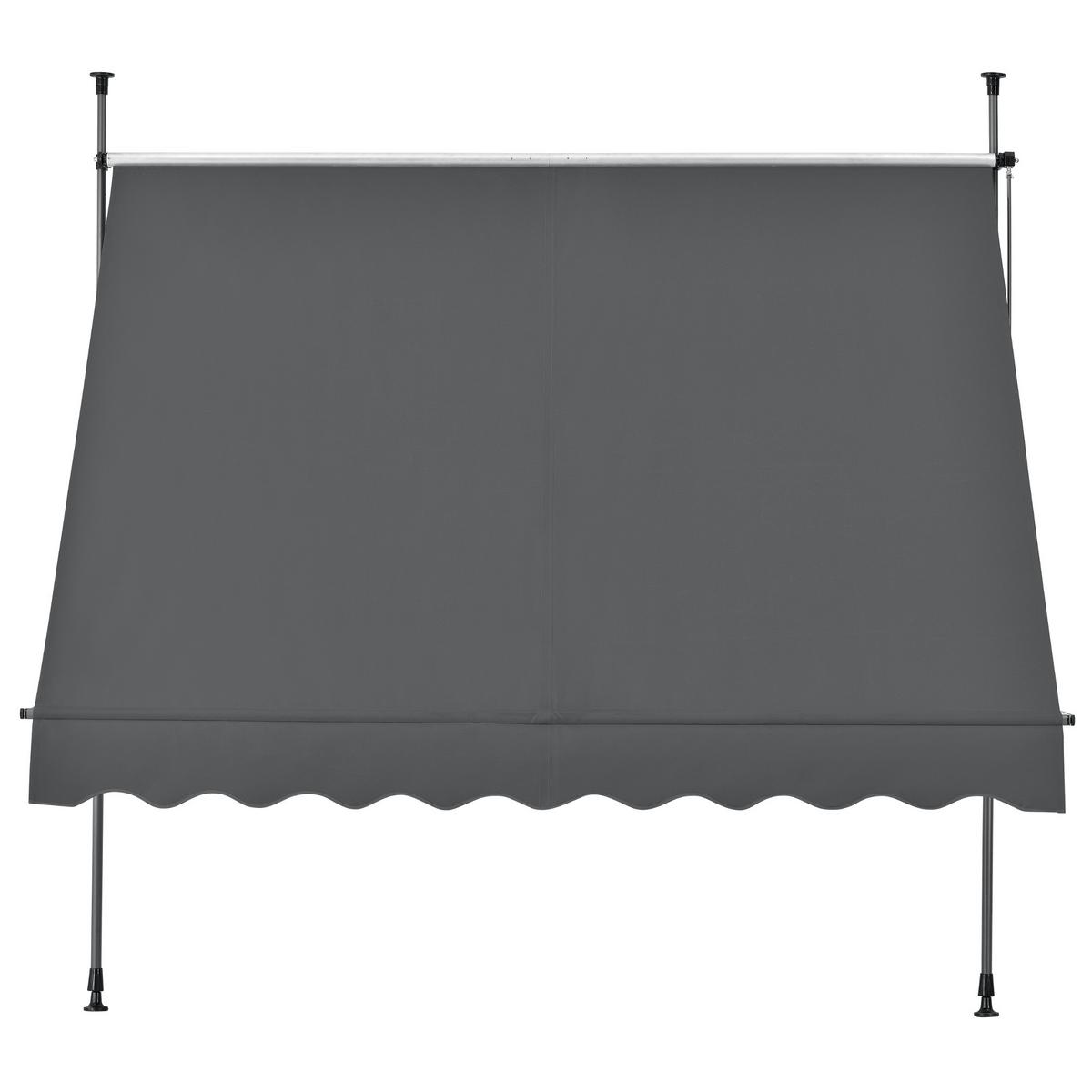 KLEMMMARKISE Stem - Dunkelgrau, Textil/Metall (250/309/120cm) - pro.tec