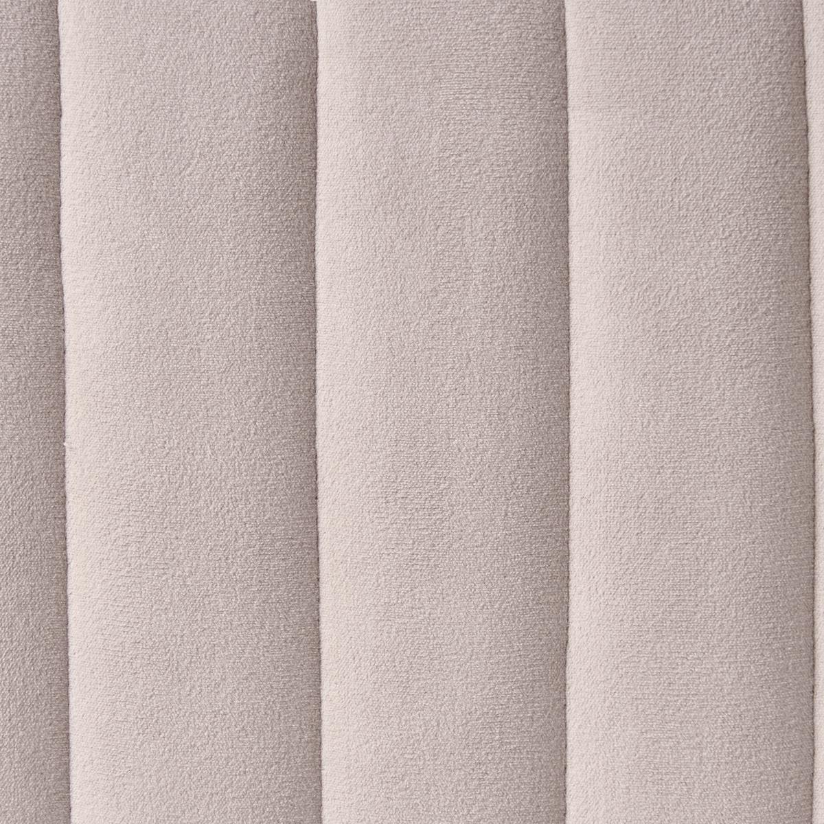 HOCKER Samtstoff Taupe Utah - Taupe, Textil (47/43/47cm) - Beliani