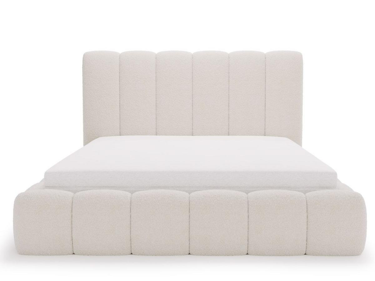 POLSTERBETT Imperial 120x200 Bouclé-Stoff Creme - Creme, Textil (120/200cm) - Graingold