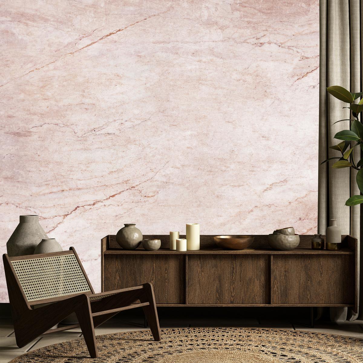 FOTOTAPETE für Wohnzimmer Beton Abstraktion 200x140 - Rosa, Papier (200/140cm) - Muralo