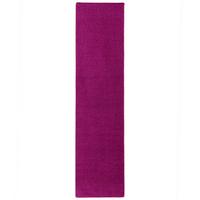 HOCHFLOR VELOURS LÄUFER TEPPICH LUNA - Violett, Textil (80/400cm) - Snapstyle