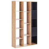 BÜCHERREGAL 175 cm Braun/Schwarz Bangor - Braun, Holzwerkstoff (99/175/26cm) - Beliani