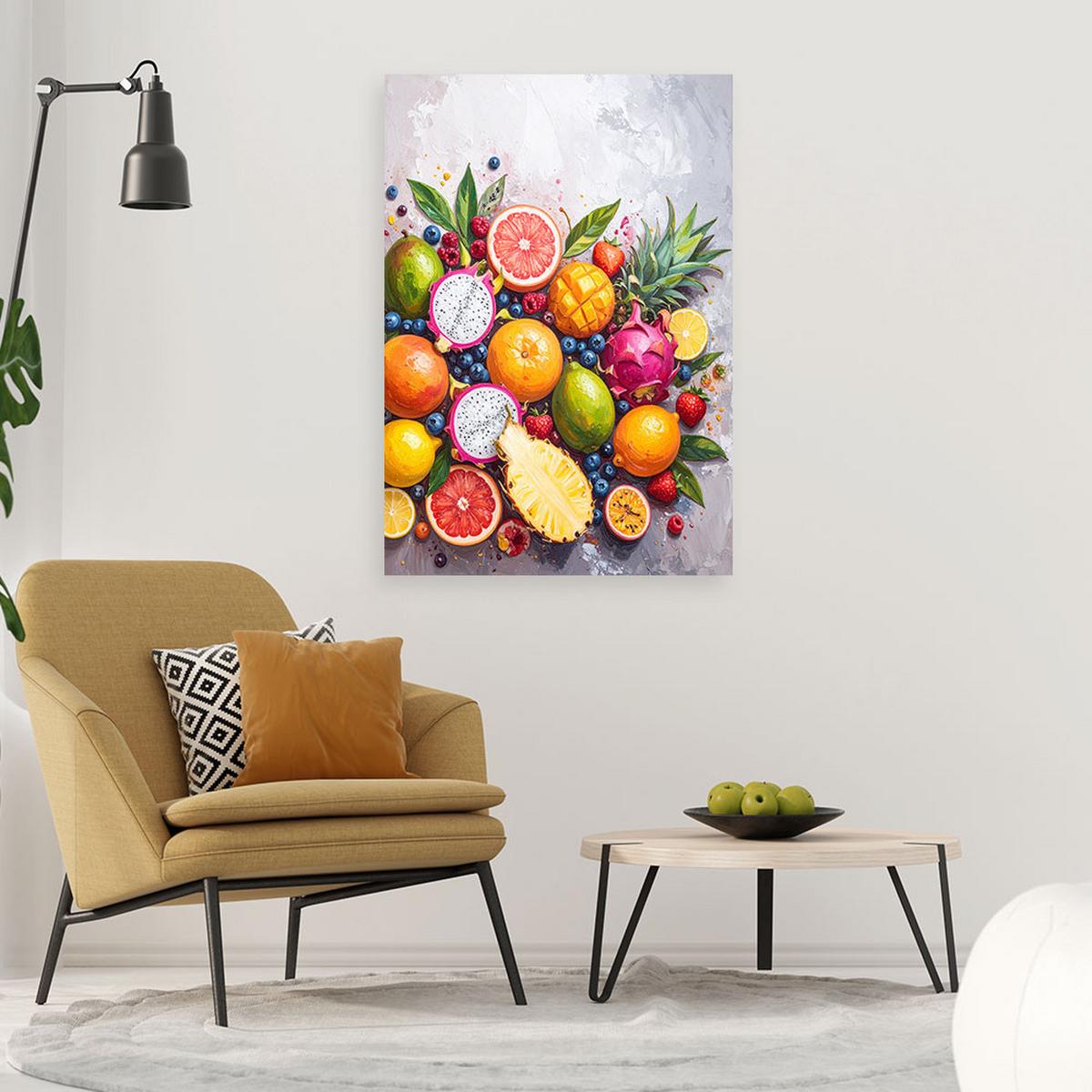 LEINWANDBILD Essen & Trinken 30x45cm - Multicolor, Textil (30/45cm) - Feeby