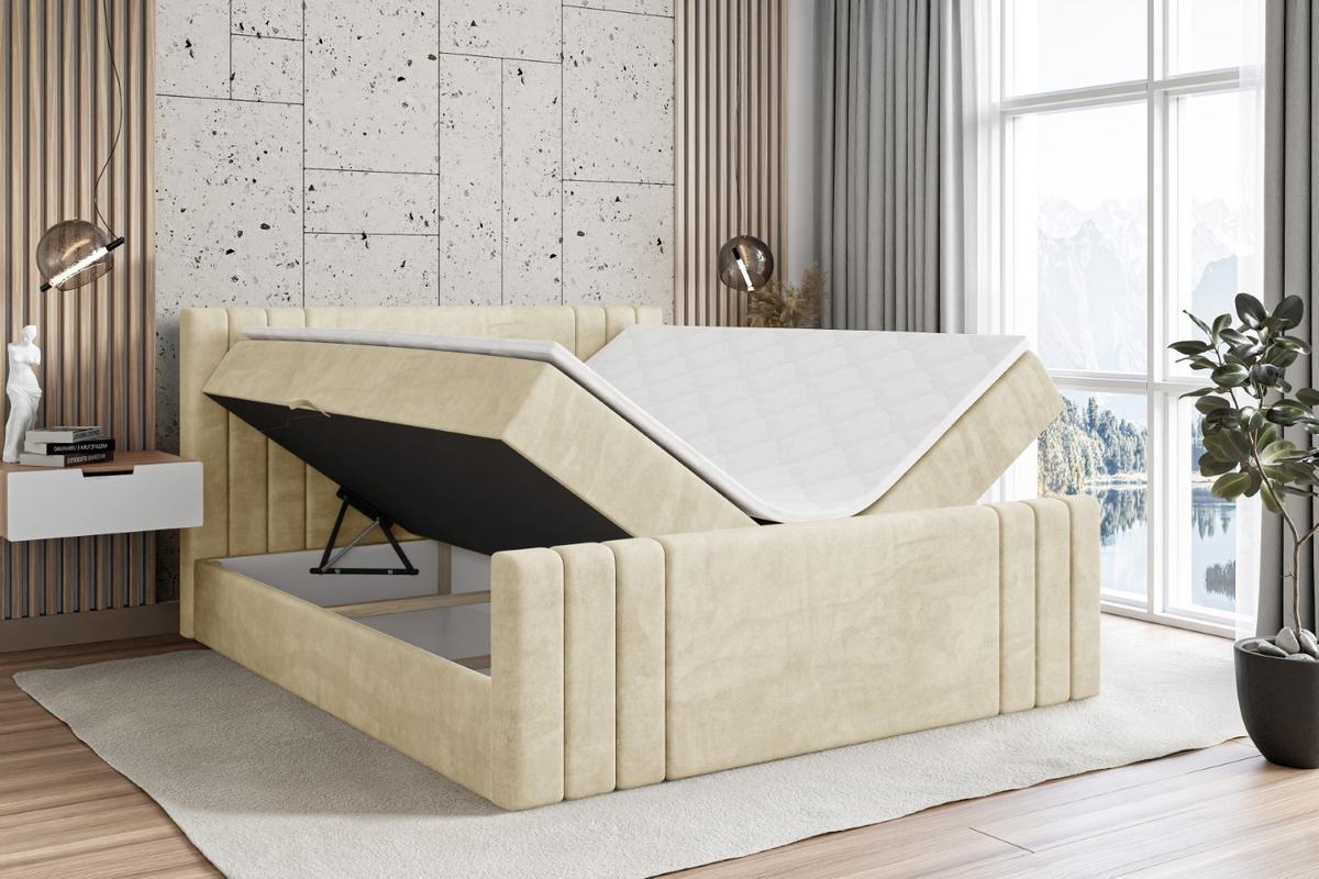 BOXBETT CELESTIA-Z - 180x200 cm - H3 - Beige - Beige, Holzwerkstoff (180/200cm) - ALTDECOR