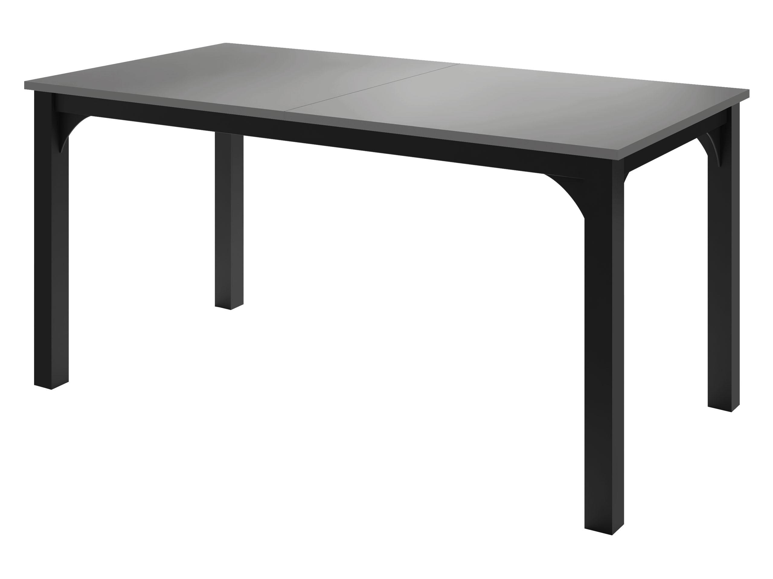 ESSTISCH Focus 160 - Schwarz/Grau, Holzwerkstoff/Metall (90/160/76cm) - MIRJAN24