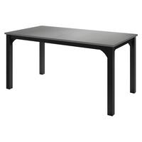 ESSTISCH Focus 160 - Schwarz/Grau, Holzwerkstoff/Metall (90/160/76cm) - MIRJAN24