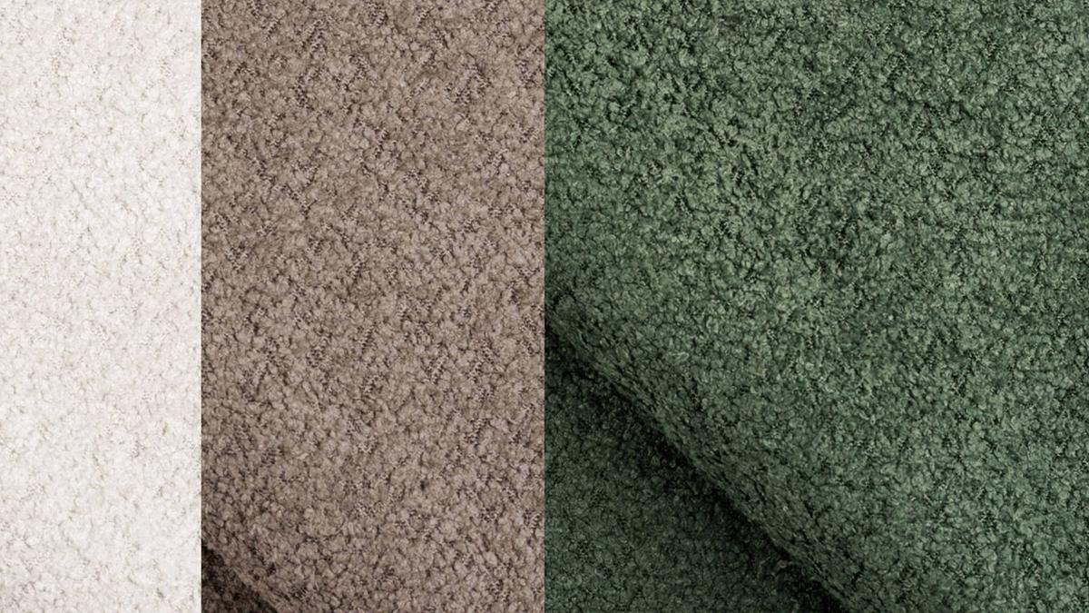 ECKSOFA CALME 5-Sitzer, olive und beige - Schwarz/Olivgrün, Holz/Textil (294/229cm) - Wozimo