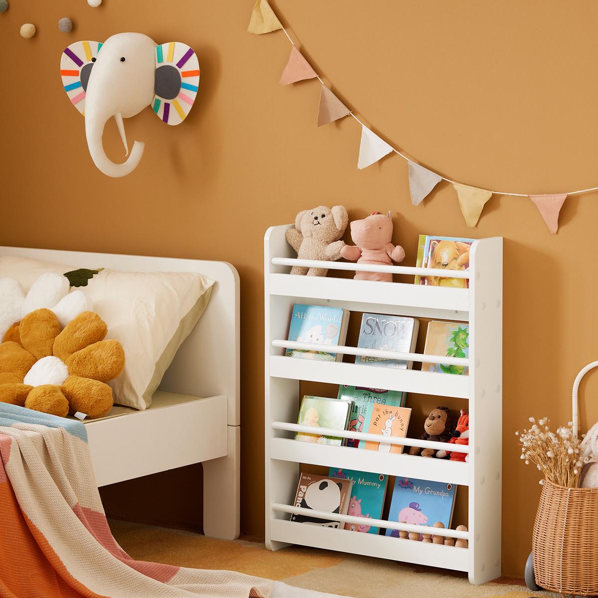 KINDERREGAL Weiß - Weiß, Holz/Holzwerkstoff (60/80/12cm) - SoBuy