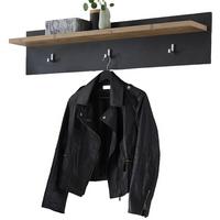 GARDEROBENPANEEL Kastanie und grau Fresco, Flur Wandgarderobe, 107 x 23 cm - Kastanienfarben/Grau, Holzwerkstoff (107/23/18cm) - Furn.Design