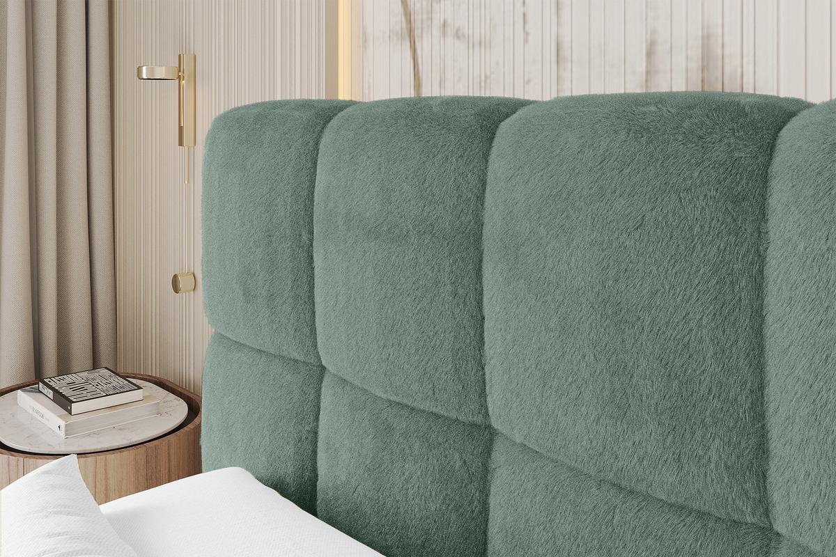 BOXBETT - AURI-H3 - 120x200 Salbeigrün Lapitt - Salbeigrün, Holzwerkstoff (120/200cm) - ALTDECOR