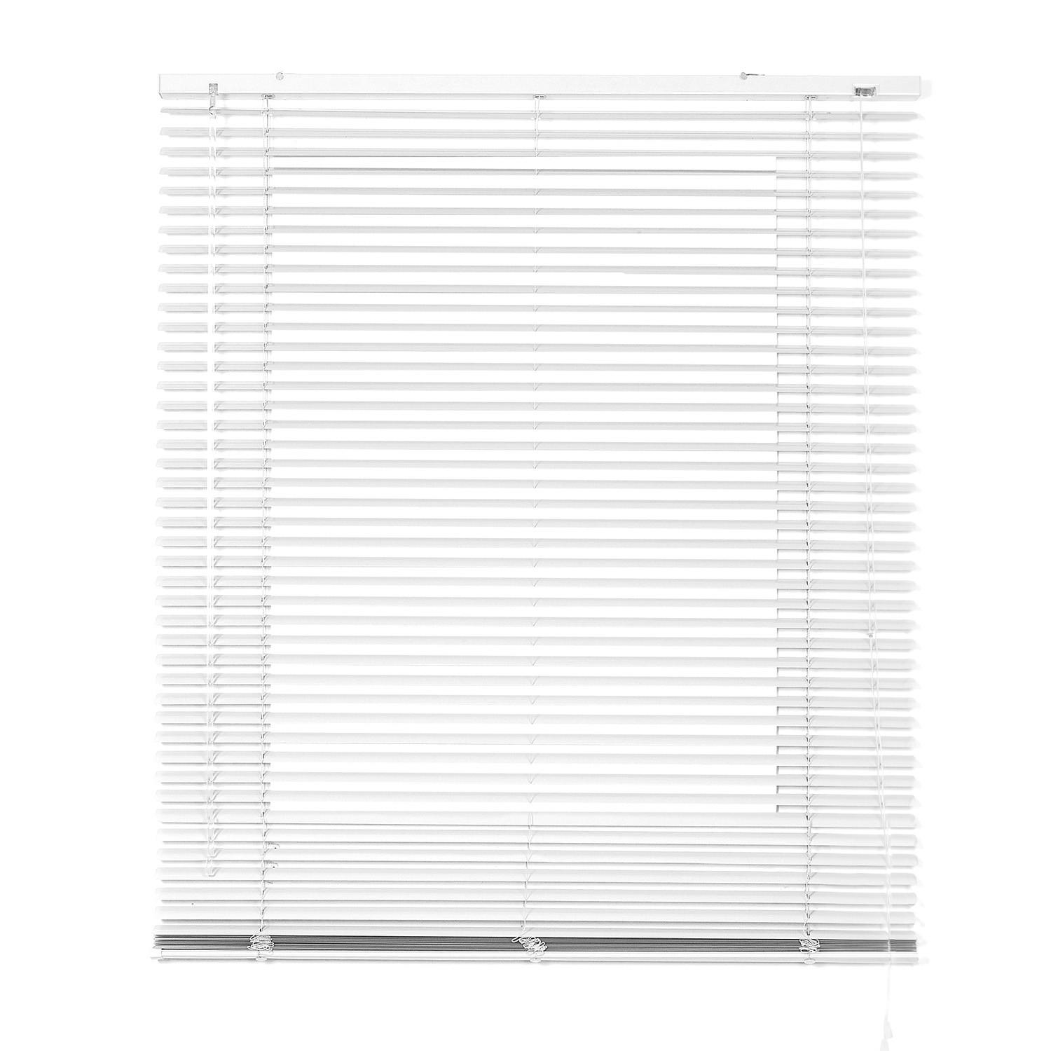 JALOUSIE venetianische mit weißer Zugschnu 150X180 - Weiß, Metall (150cm) - STORESDECO