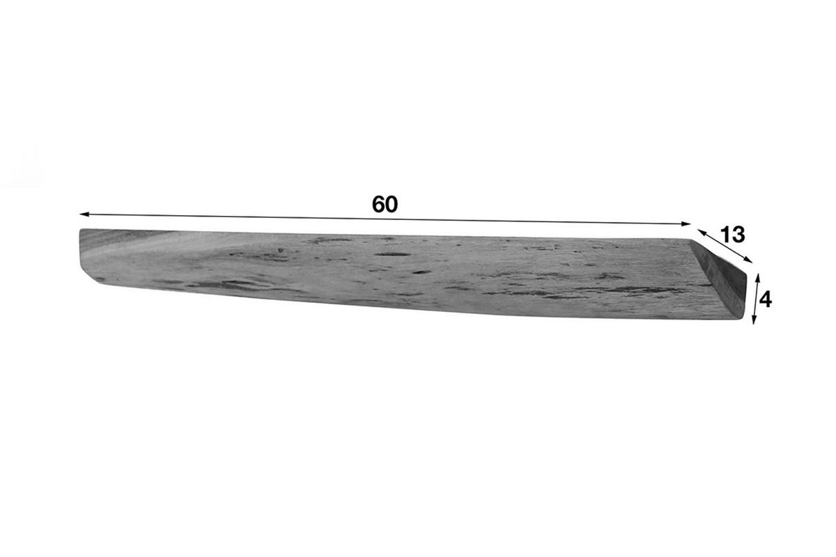 WANDREGAL FERHA 3ER SET Holz Akazie - Naturfarben, Holz (60/4/13cm) - KAWOLA