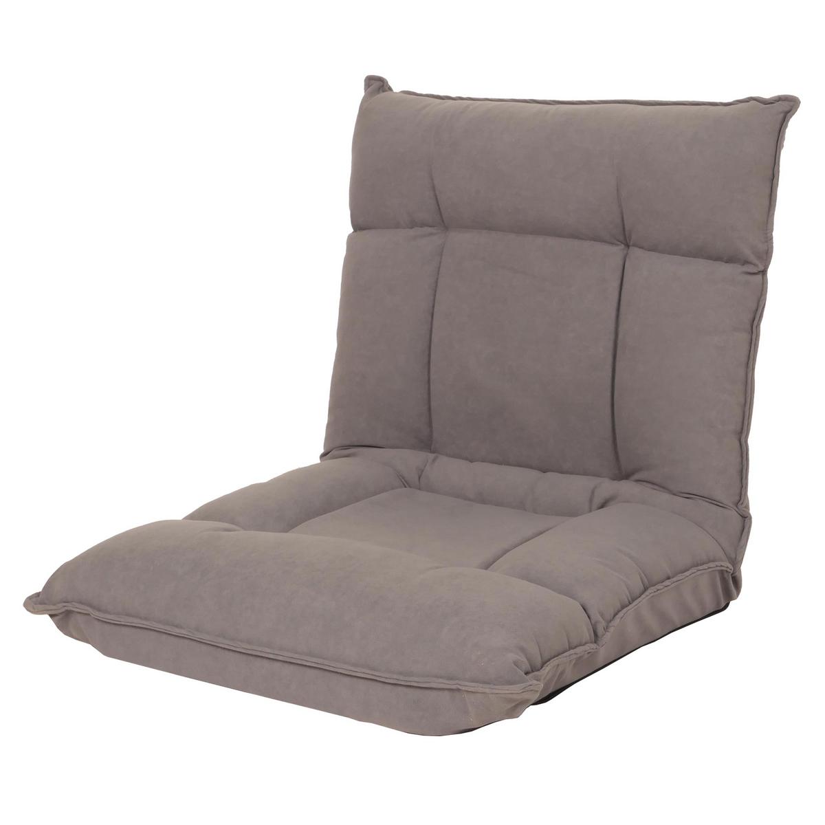 BODENSESSEL Grau - Grau, Textil (110/14/57cm) - MCW