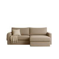ECKSOFA Bendik In Faro - Beige, Holzwerkstoff/Textil (224/140cm) - Fun Möbel