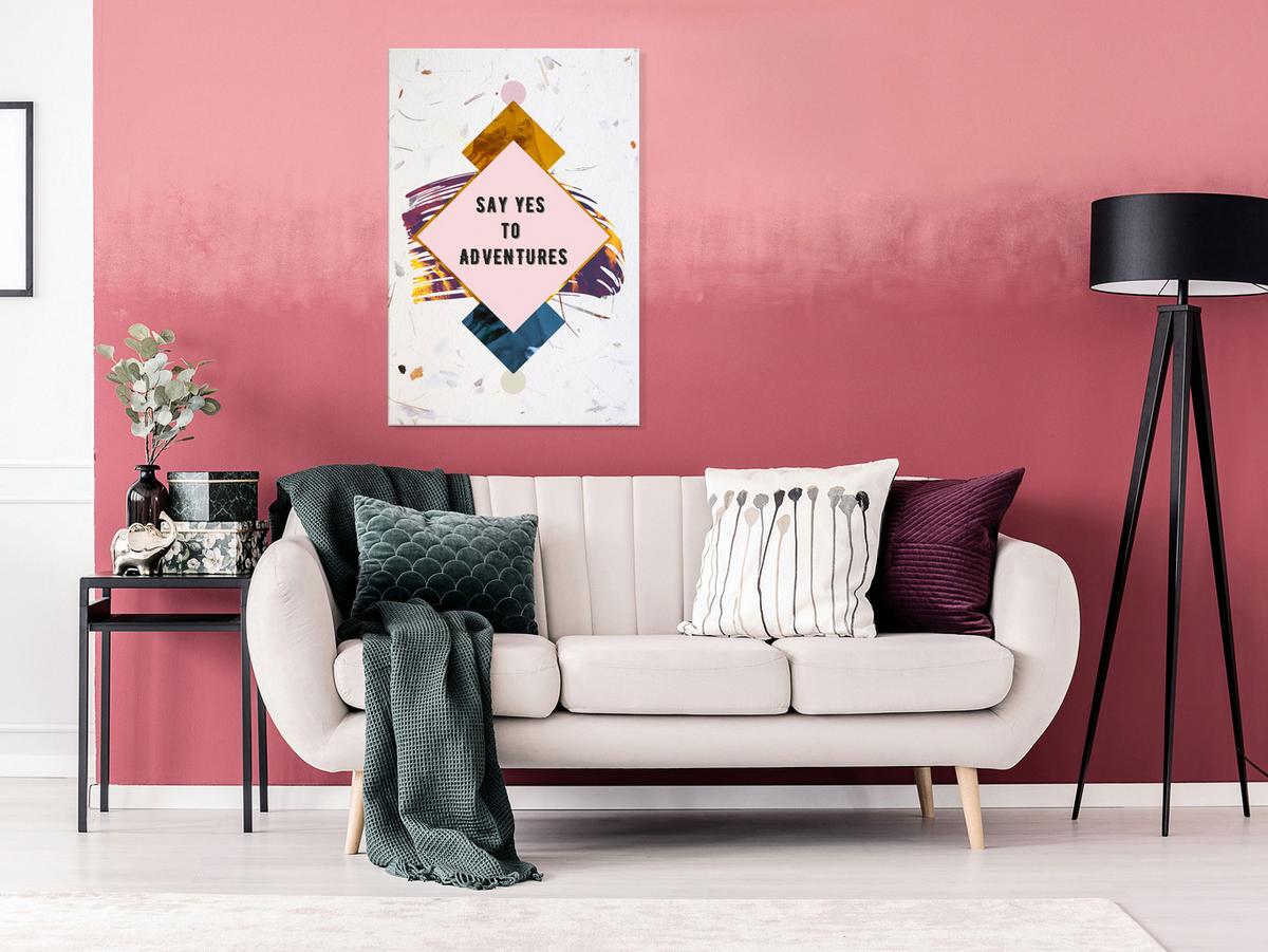 KUNSTDRUCK Bunt 40/60 cm - Multicolor, Textil (40/60cm) - KUNSTLOFT
