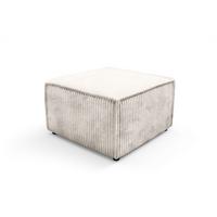 POLSTERHOCKER TESSO Modern Sitzhocker, Fußhocker Creme - Creme, Holzwerkstoff/Kunststoff (76/41/76cm) - MASSENO