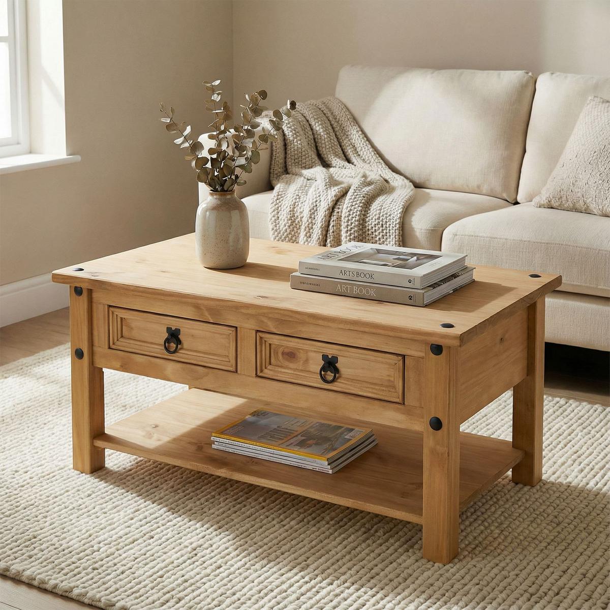 COUCHTISCH SALSA natur - Naturfarben, Holz (60/100/46cm) - CARO-Möbel