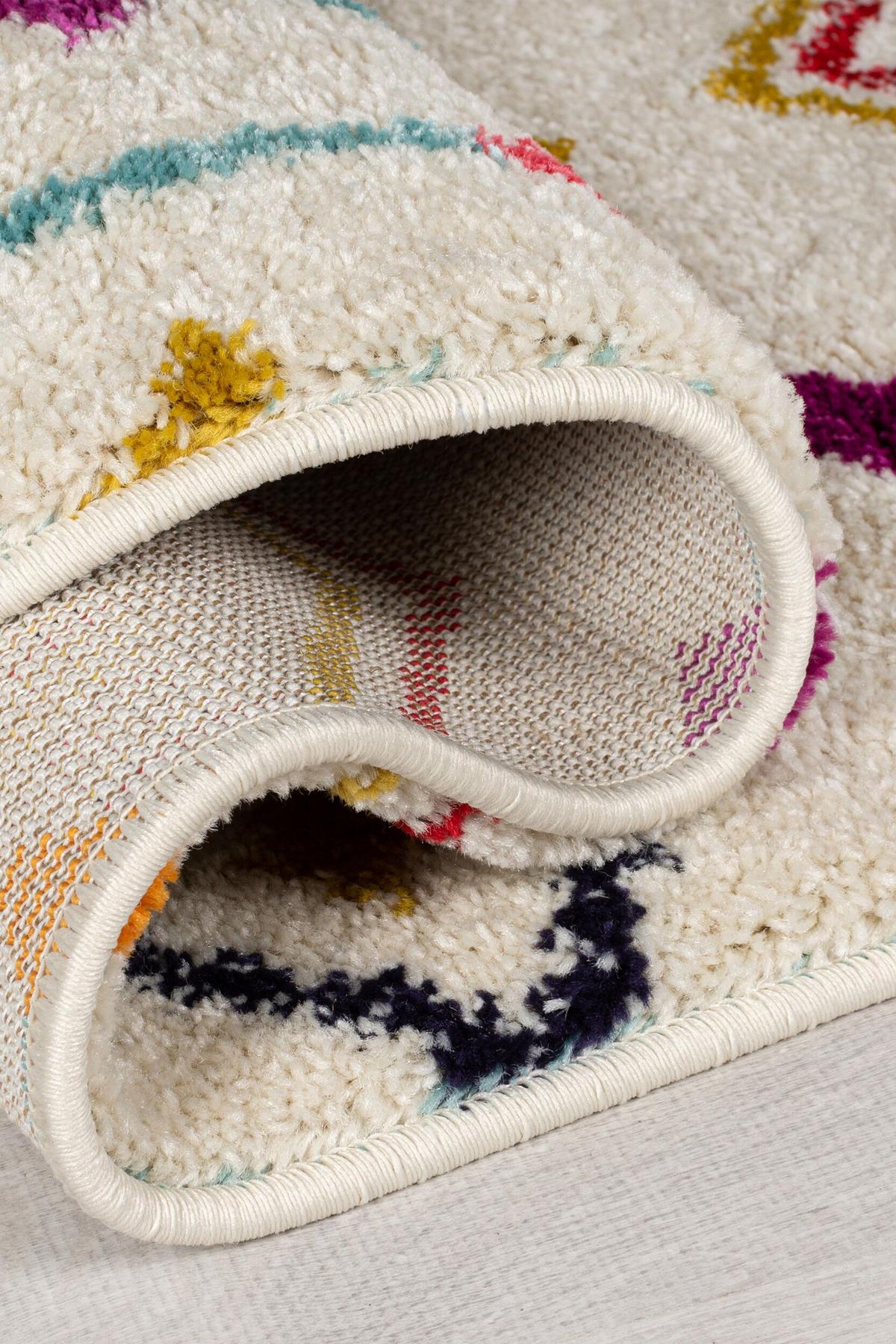 TEPPICH mit Fransen ARUN, geometrisch-abstrakt, Bunt, 200 x 290 cm - Multicolor, Textil (290/200cm) - KADIMA DESIGN