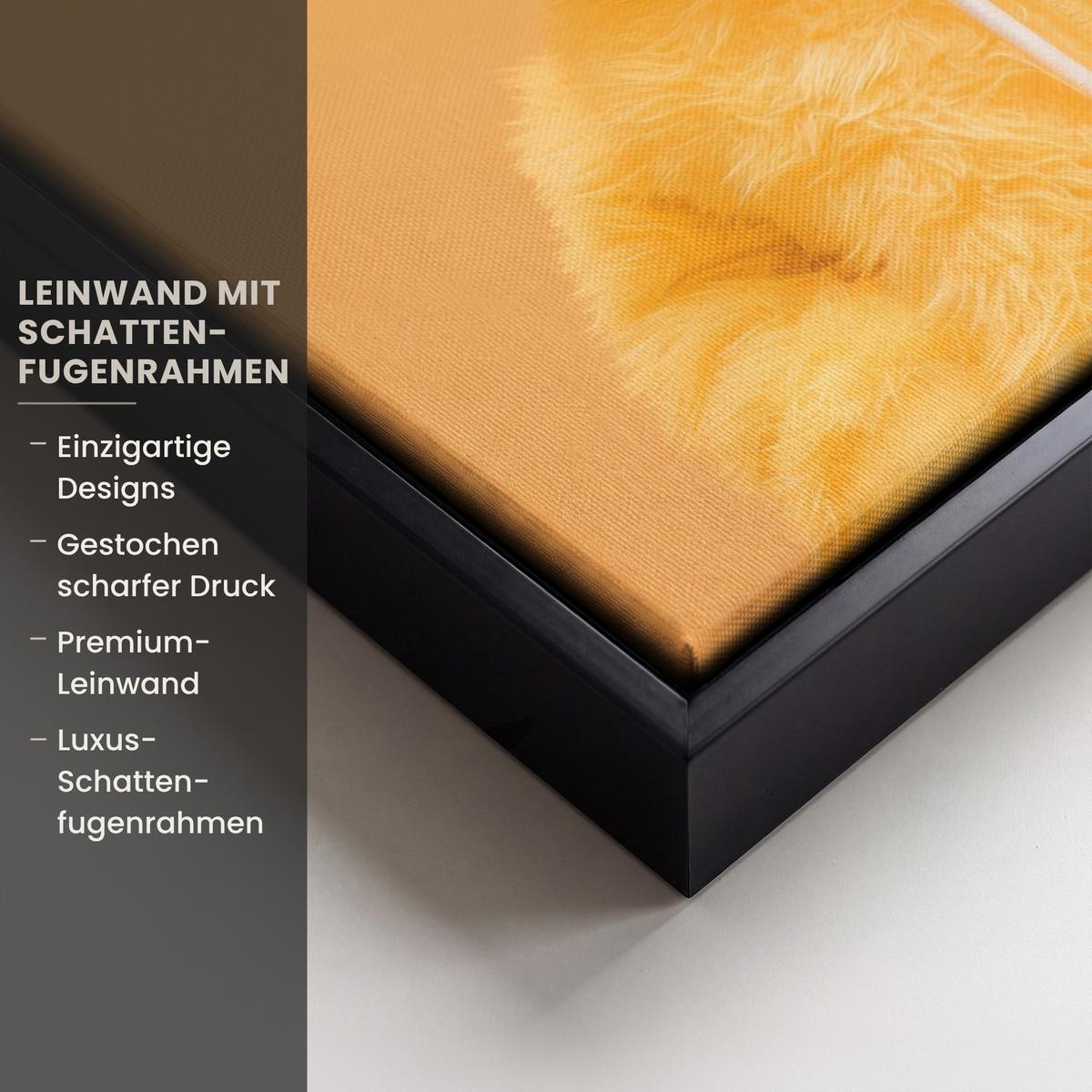 LEINWAND Bilder mit Rahmen - Osterhase - Kostüm - Ente - 30x40 - Gelb, Textil (30/40cm) - MuchoWow