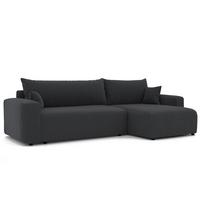 ECKSOFA mit Schlaffunktion und Bettkasten, Grau - Grau, Holzwerkstoff/Textil (145/278cm) - Idohome