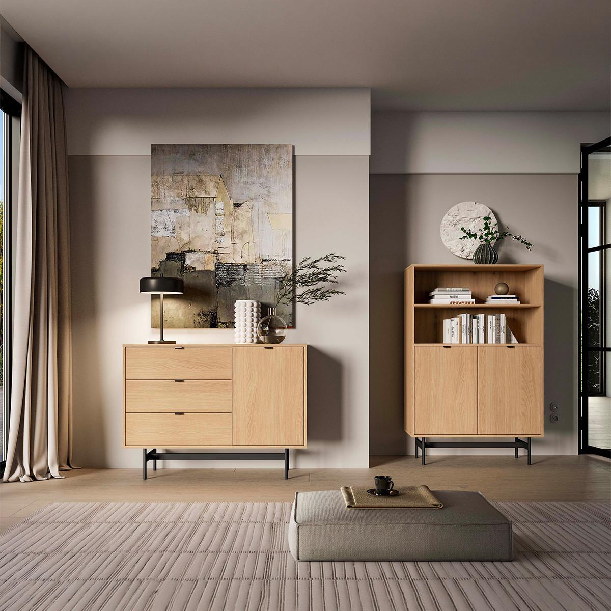SIDEBOARD Nila Holz - Braun, Holzwerkstoff (115/85/40cm) - Petits-meubles