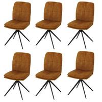 ESSZIMMERSTUHL Gelb 6er-Set - Gelb, Textil (47/90/56cm) - MCW