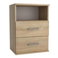 NACHTTISCH NOCTA 48/65,5/35 cm Sonoma Eiche - Sonoma Eiche, Holzwerkstoff (48/65.5/35cm) - MASSENO