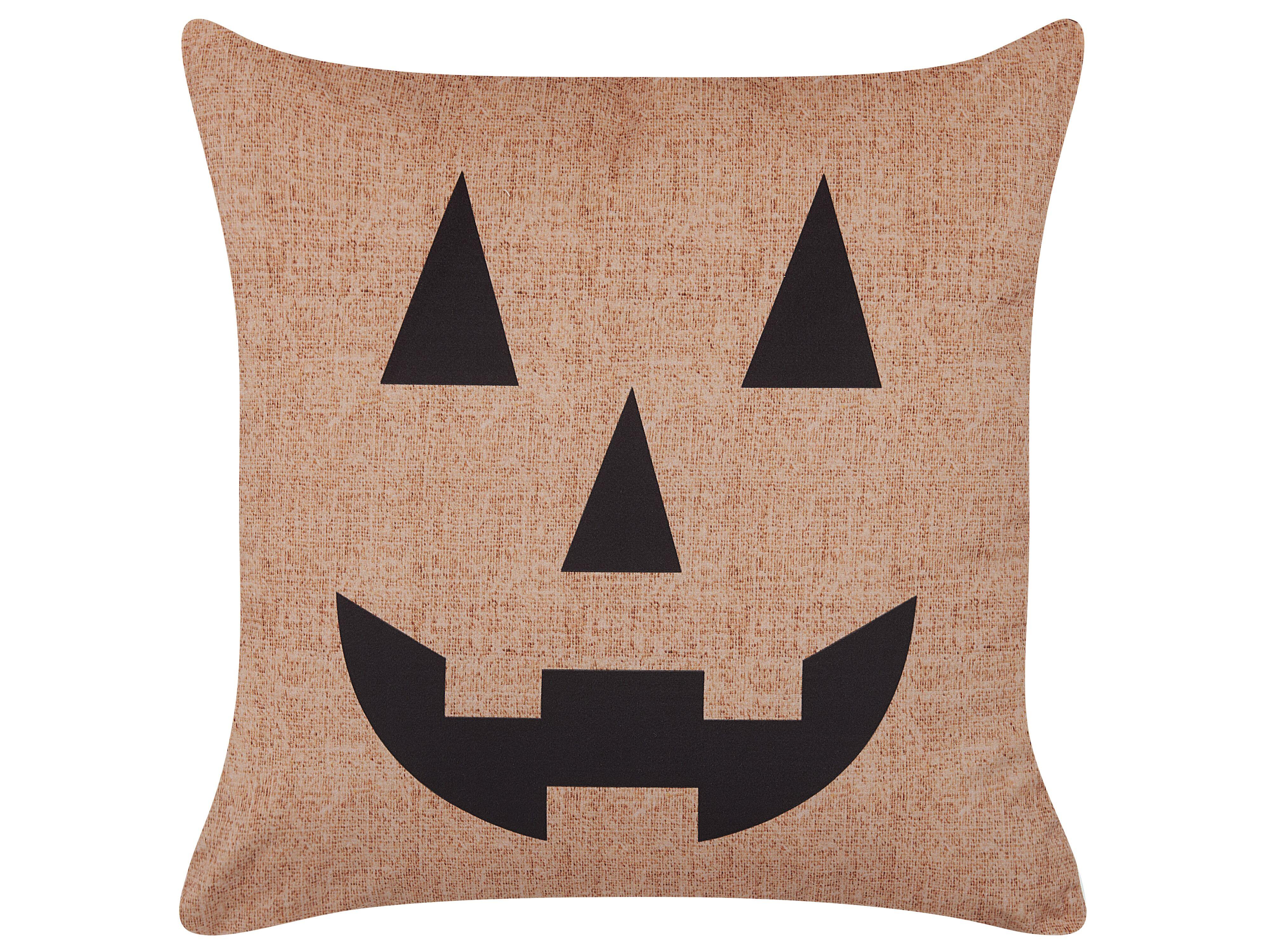 DEKOKISSEN Beige 45/45 cm Sebes - Beige, Textil (45/45cm) - Beliani