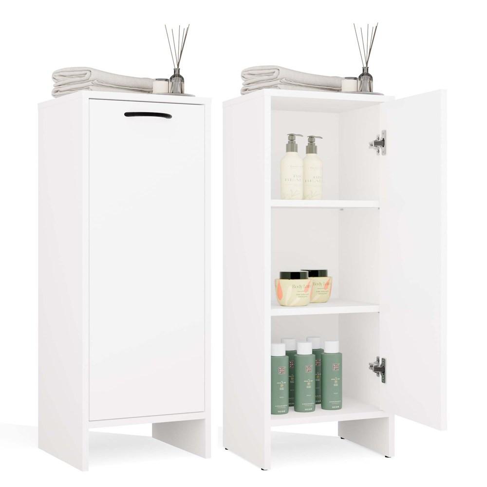 BADEZIMMERSCHRANK A6 Weiß 35/90/30 - Weiß, Holzwerkstoff (35/90/30cm) - RAUMHIRSCH FURNITURE