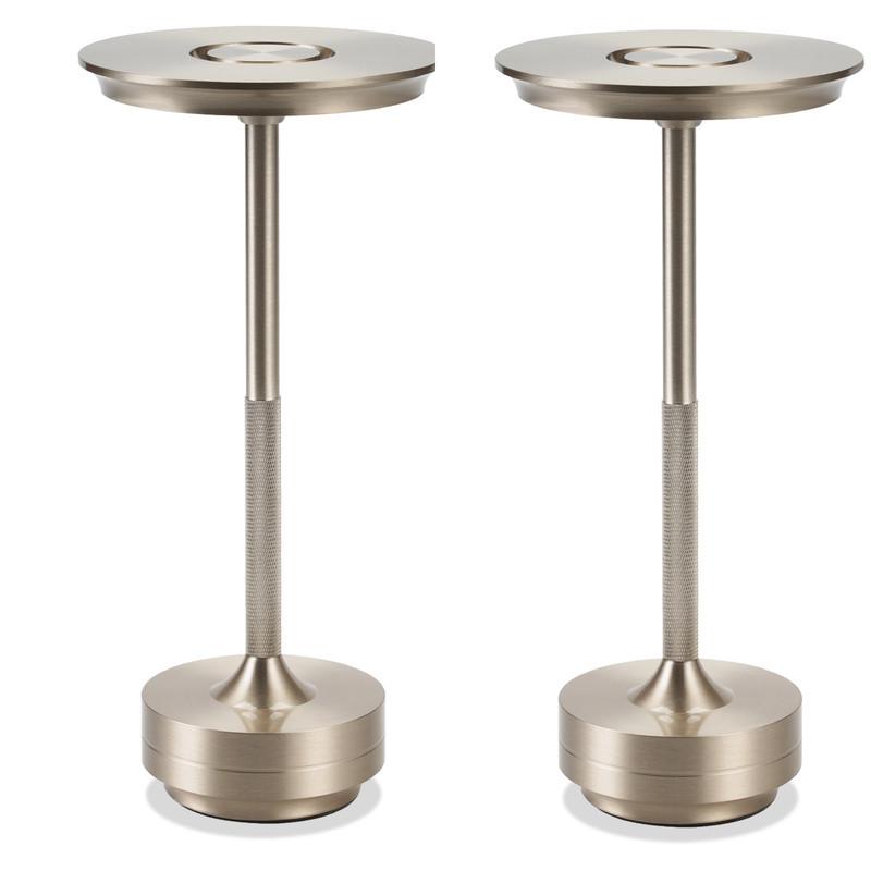 LED-TISCHLEUCHTE BRILON Ⅲ 27/13/13 cm(2er-set) - Silberfarben, Metall (27/13/13cm) - Nettlife