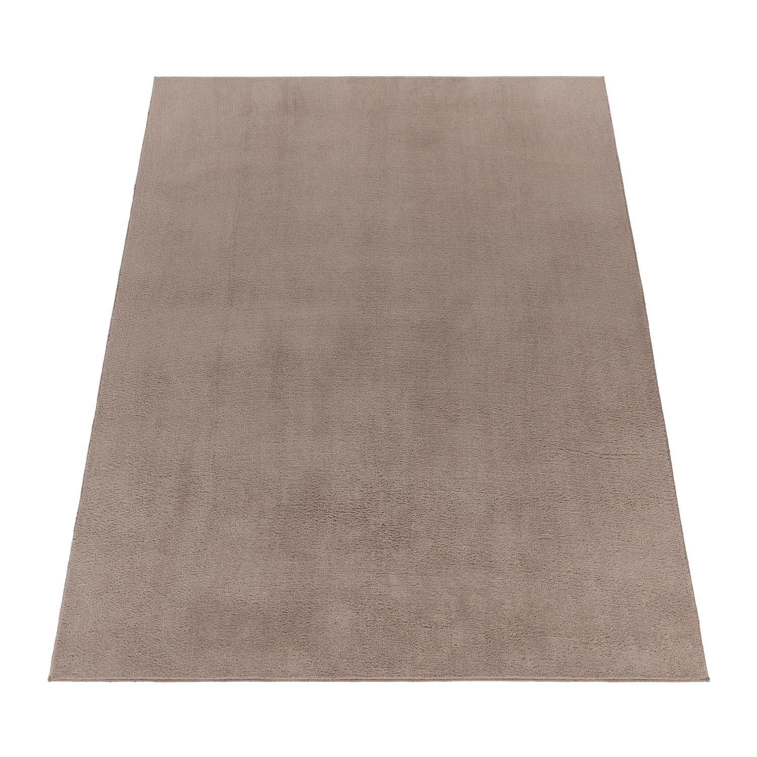 KURZFLORTEPPICH, einfarbig, Taupe, 160 x 220 cm - Braun, Textil (160/220cm) - KADIMA DESIGN