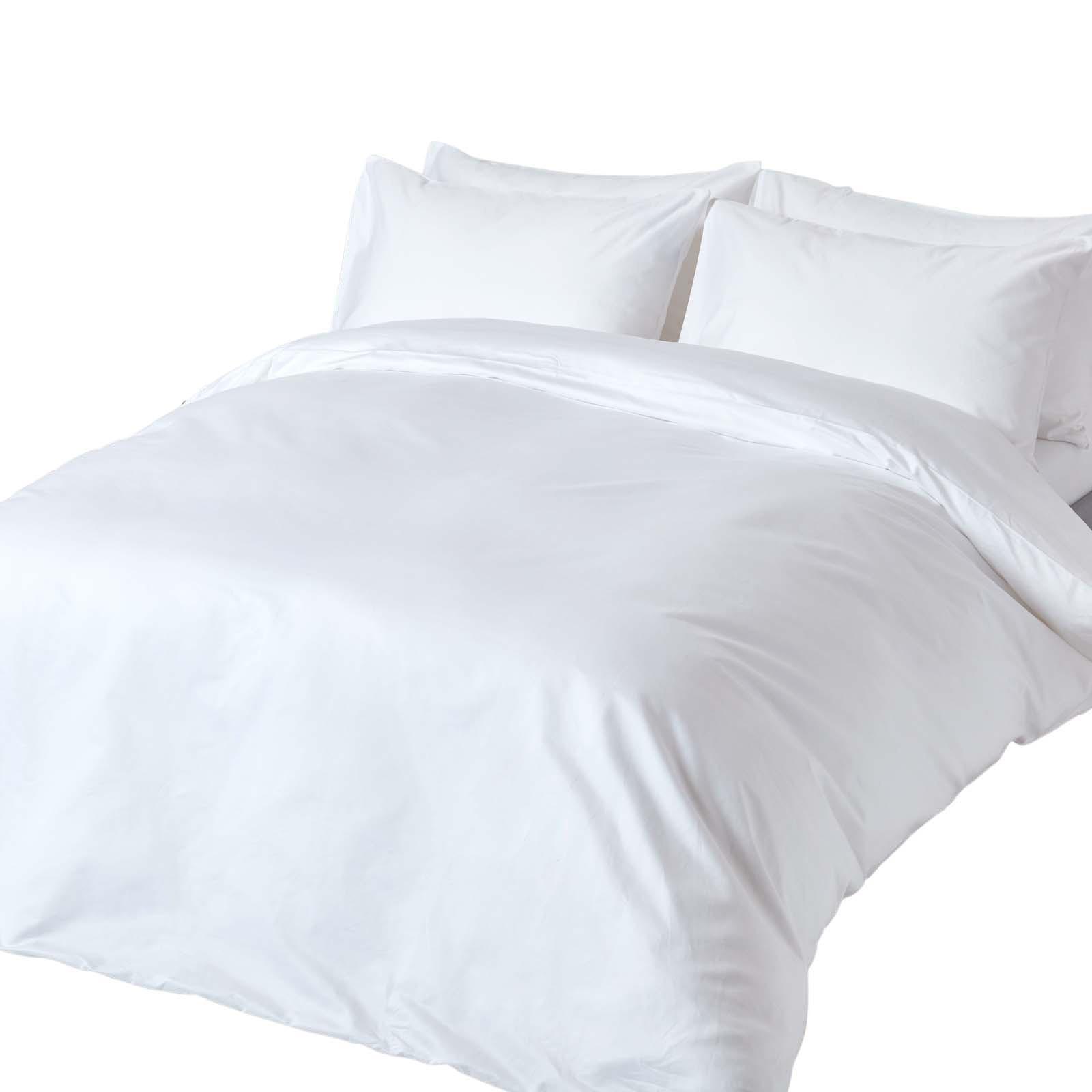 BETTWÄSCHE Premium, Ägyptische Baumwolle, Fadendichte 1000 - Weiß, Textil (260/220cm) - Homescapes