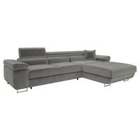 ECKSOFA Torezio Mini, Seite: Rechts - Silberfarben, Holz/Textil (280/170cm) - MIRJAN24