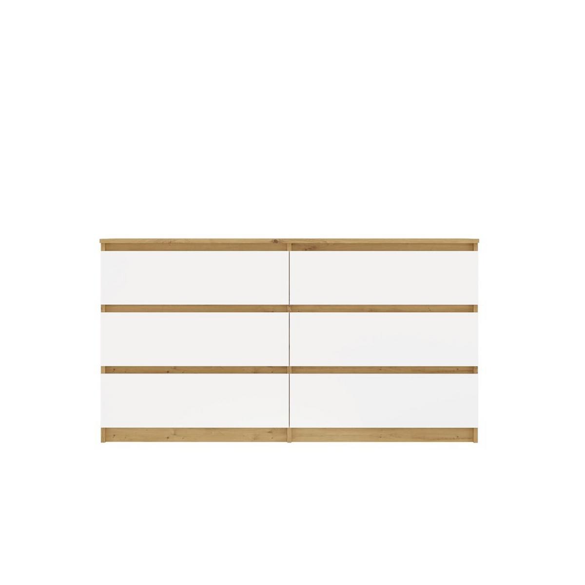 KOMMODE Anthrazit, Weiß 138/75/40 - Anthrazit/Weiß, Holzwerkstoff (138/75/40cm) - RAUMHIRSCH FURNITURE