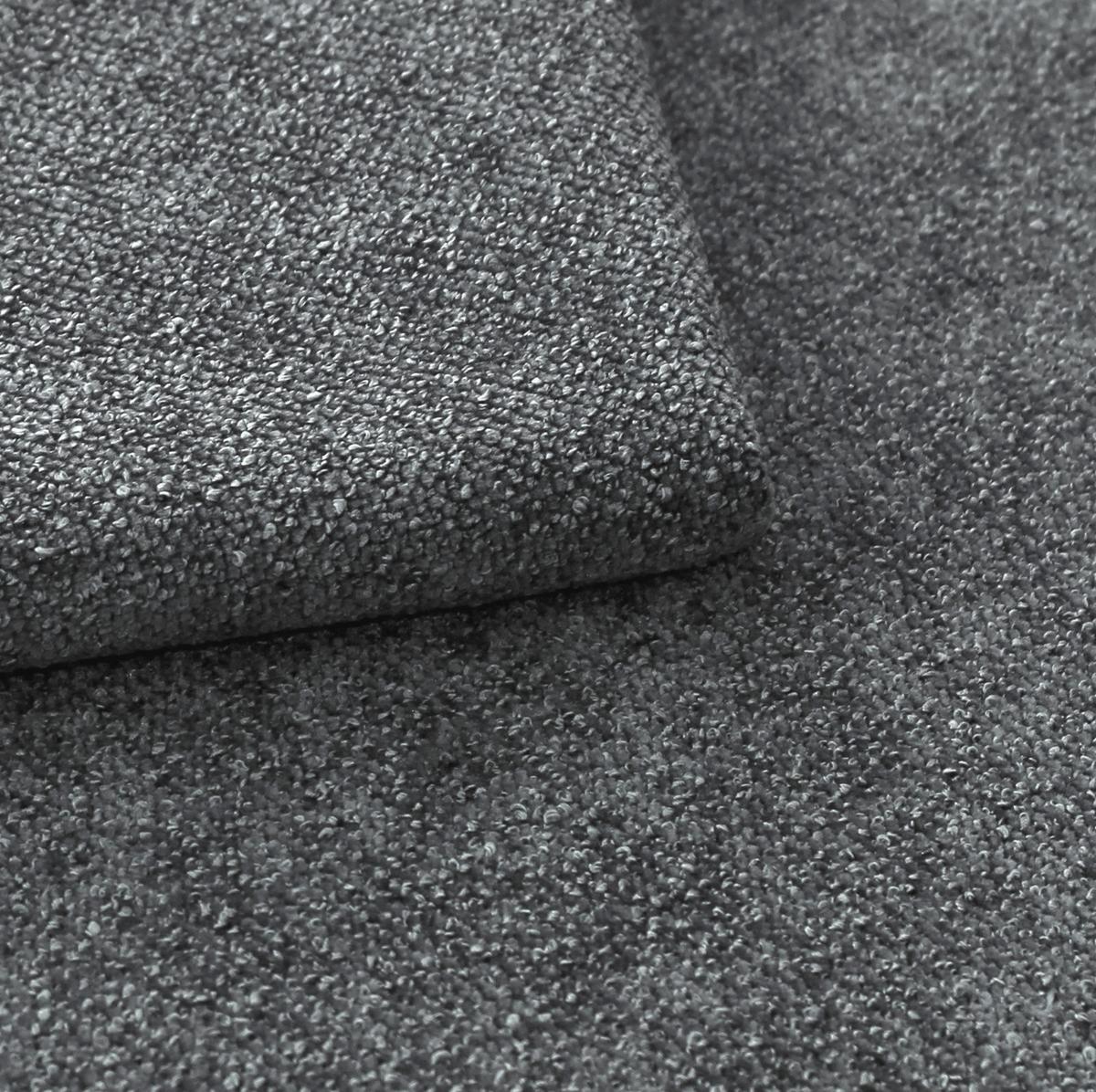 SOFA grau Webstoff 292 x 161 cm, Ecksofa 5-Sitzer, L-Sofa Ottomane links - Grau, Holz/Textil (292/161cm) - Inn.Furn