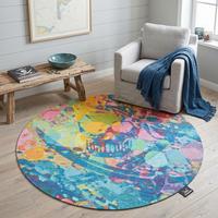 FLACHWEBTEPPICH Keitum 100x100 cm - Multicolor, Textil (100/100cm) - Sansibar SYLT